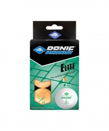 Мяч для настольного тенниса 1* Elite, 6 шт., оранжевый Donic