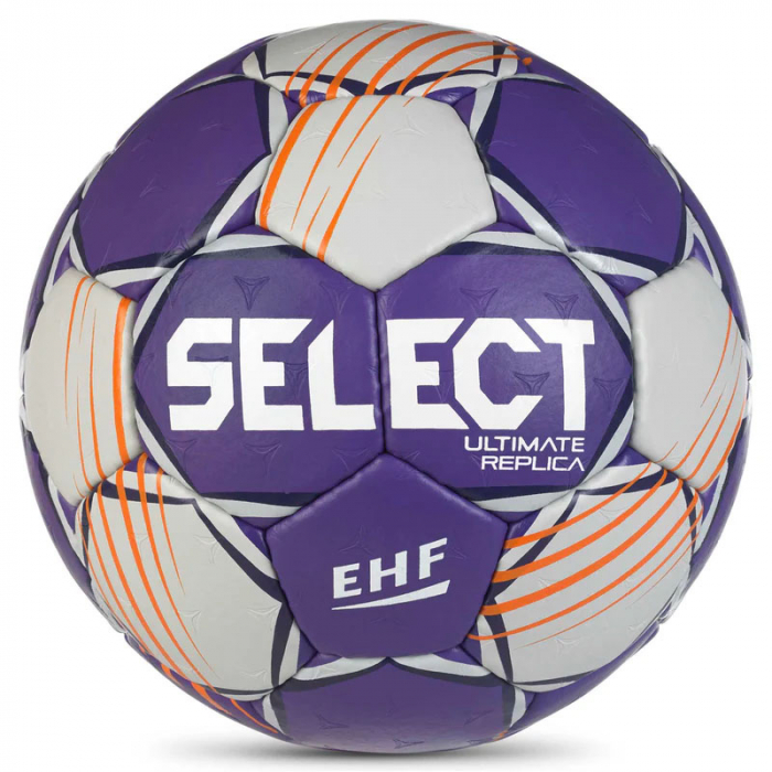 Мяч ганд. SELECT Ultimate Official EHF V24, 1612858999, Senior(р.3), EHF Appr, ПУ, руч.сш, фиол-сер