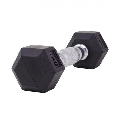 Гантель гексагональная DB-301 1 кг, обрезиненная, черный Starfit