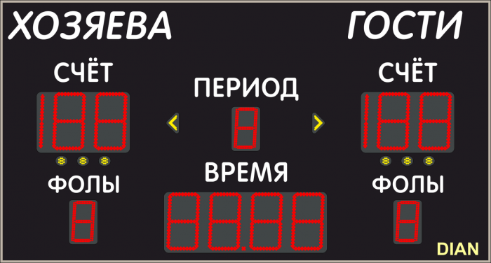 Универсальное табло ДИАН ТУ350.10 250.3 – I 1 кр.